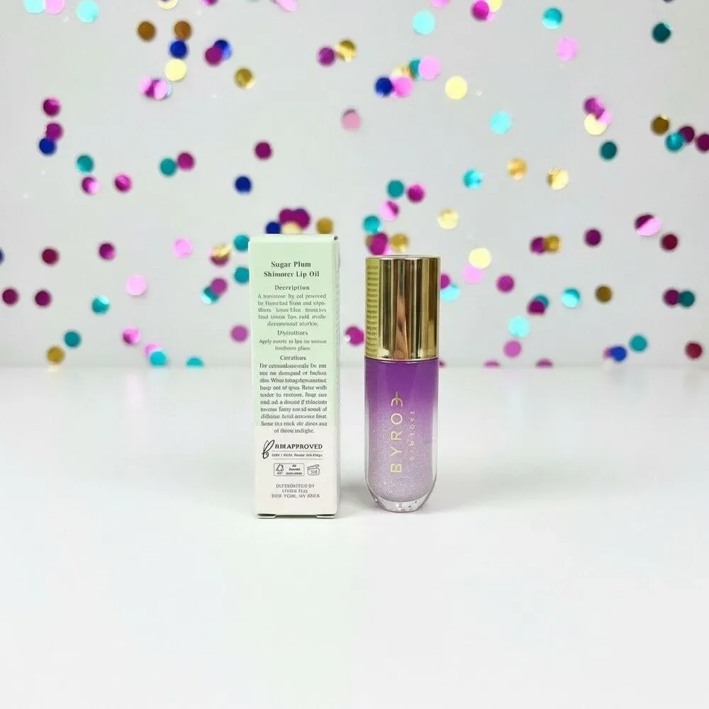 BYROE NEW YORK Sugar Plum Shimmer Lip Oil 0.12 FL OZ New In Box